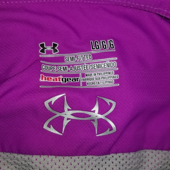 Under Armour Heat Gear Semi Fitted Long Sleeve Button Up Shirt Size Large - Picture 4 of 5